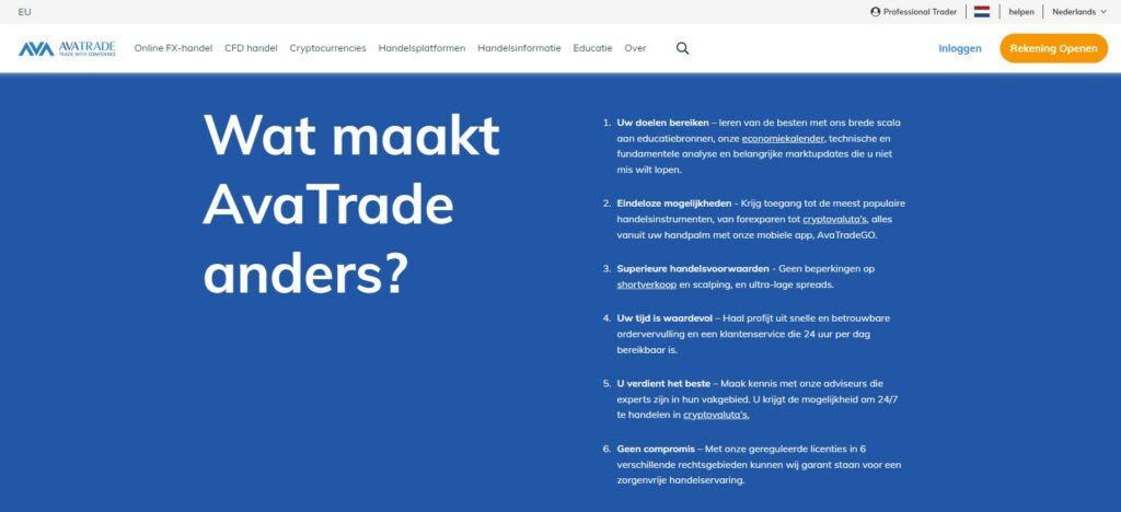 Wat maakt AvaTrade orders