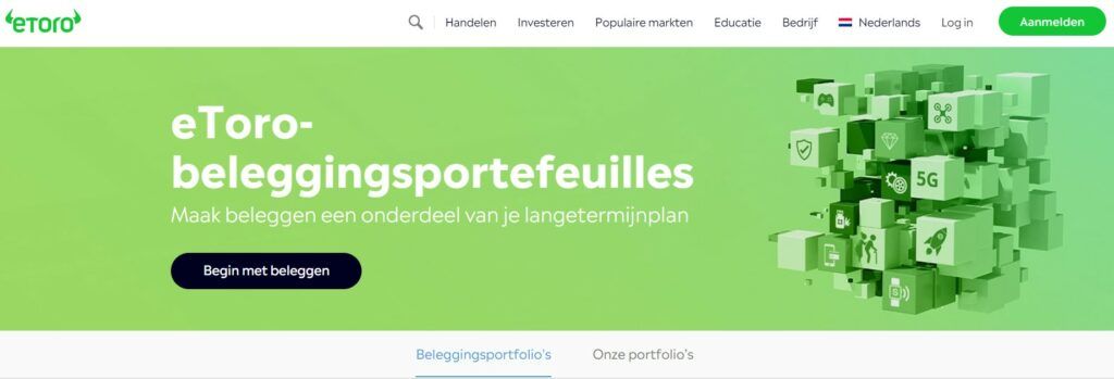 eToro-beleggingsportefeuilles Maak beleggen een onderdeel van je langetermijnplan