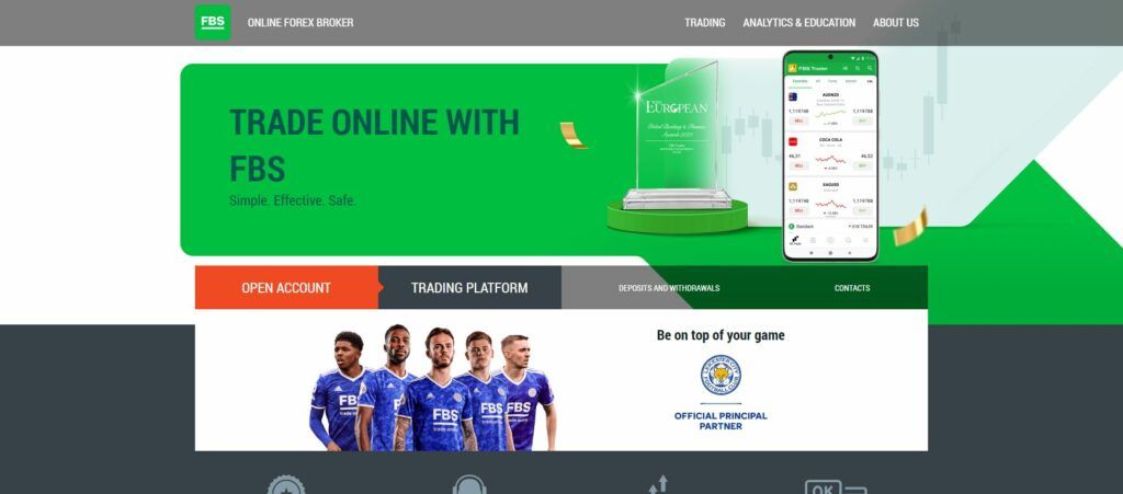 de homepagina van fbs