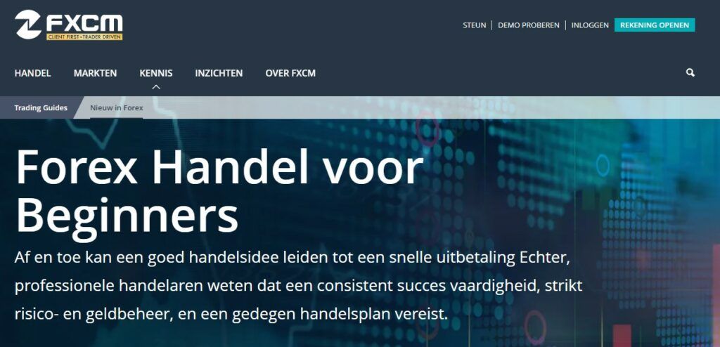 Forex trading voor beginners bij FXCM