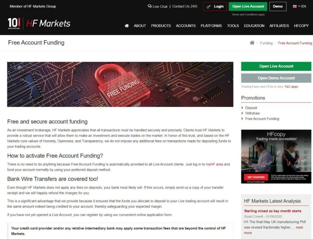 hotforex gratis rekening financieringsdienst