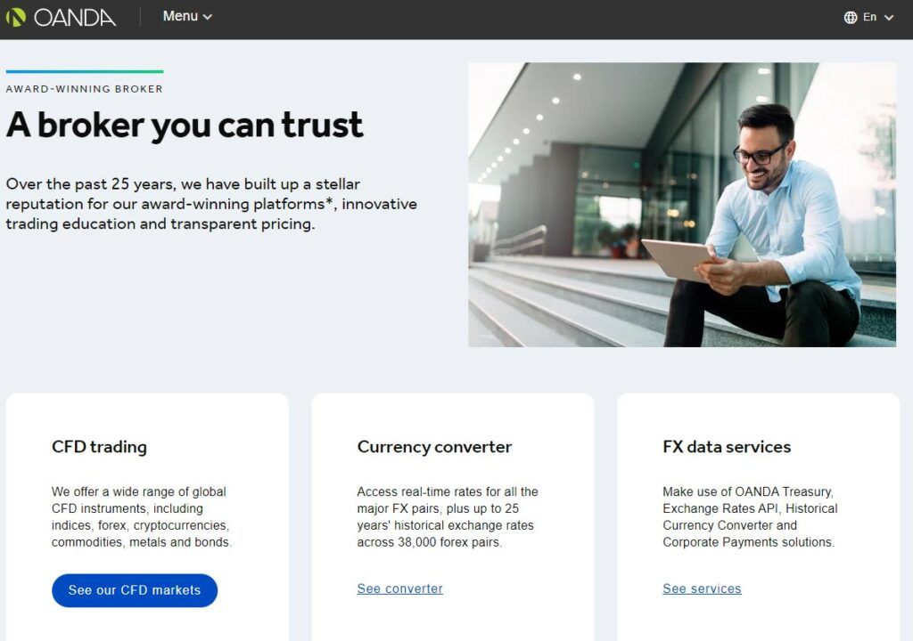 Oanda is een makelaar die u kunt vertrouwen