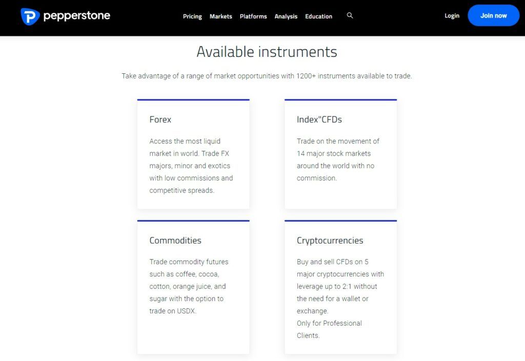 Trading activa beschikbaar bij Pepperstone