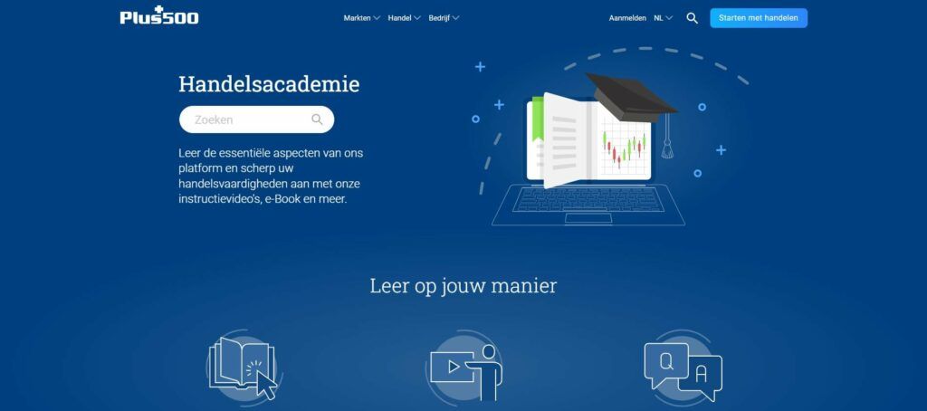 plus500 handelsacademie sectie
