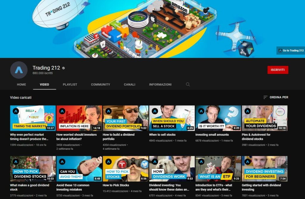 Trainingsvideo's voor het opleiden van handelaren bij Trading 212