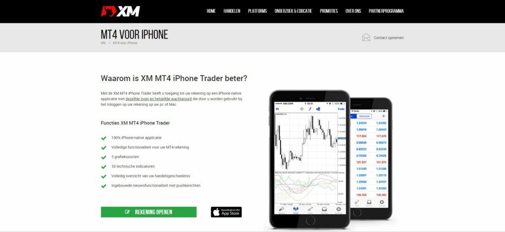 xm mt4 platform voor iphone