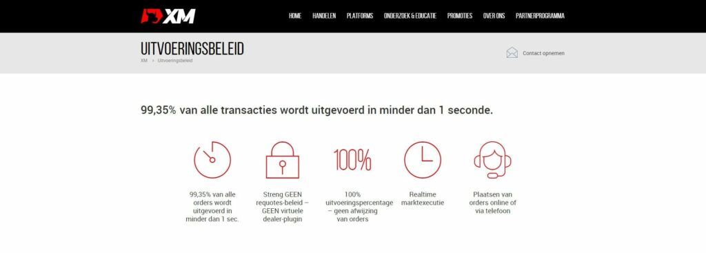 xm uitvoeringsbeleid pagina