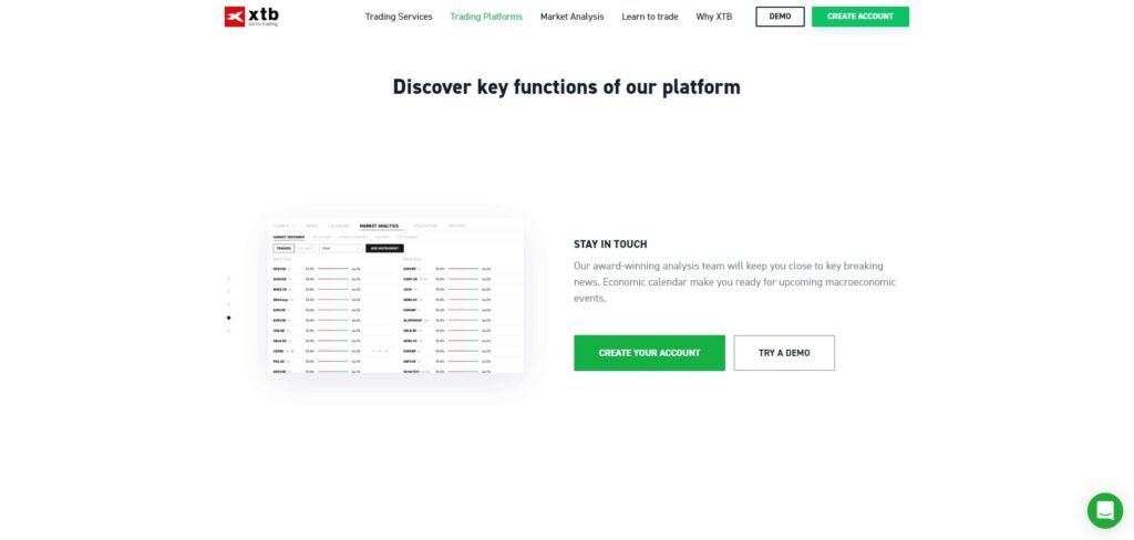 xtb de belangrijkste functies van het platform