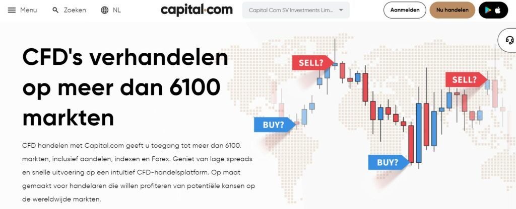 CFD's verhandelen met Capital.com