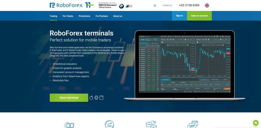roboforex aansluitklemmen pagina