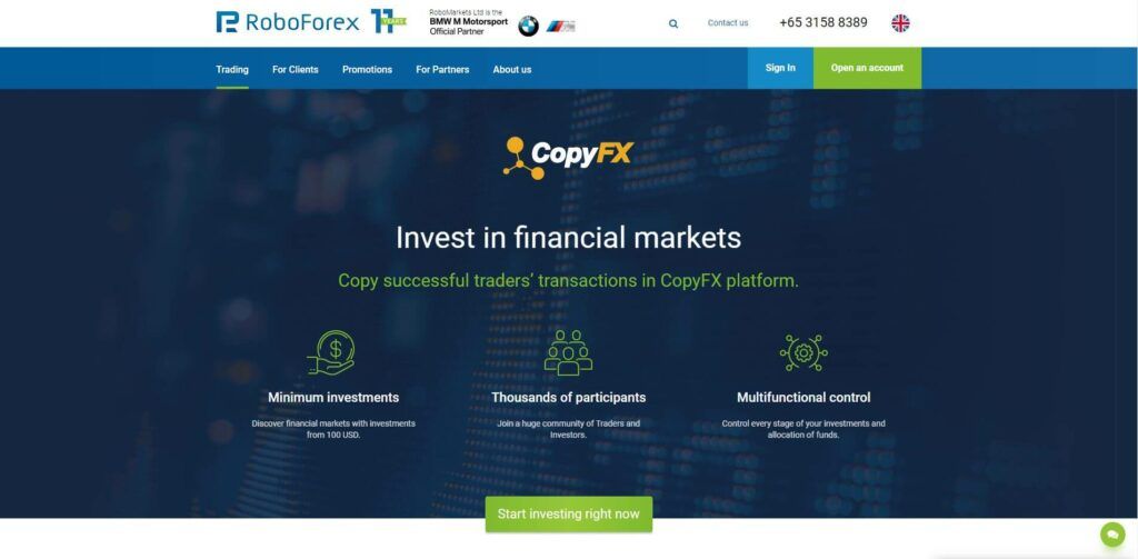 roboforex copyfx pagina