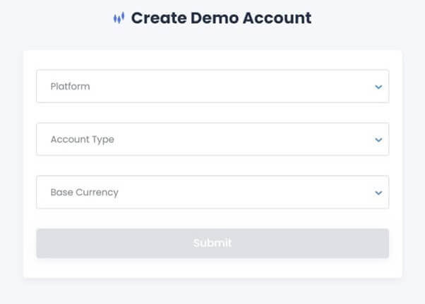 Geef uw HYCM demo rekening details
