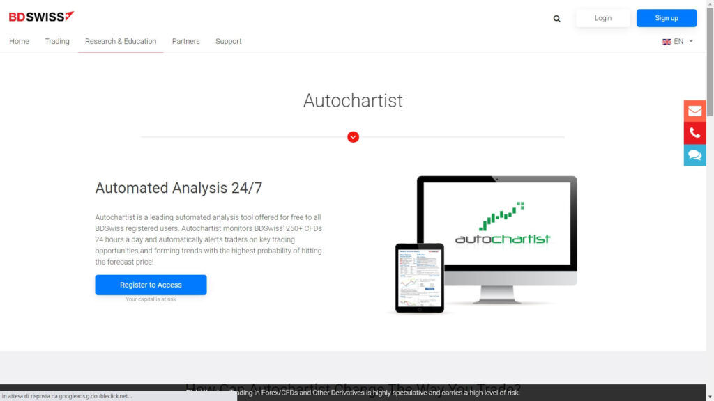 BDSwiss autochartist
