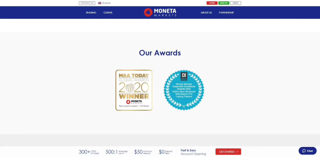 moneta markets awards
