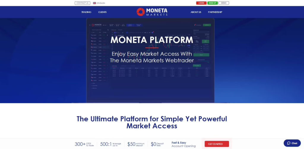 moneta markets webtrader