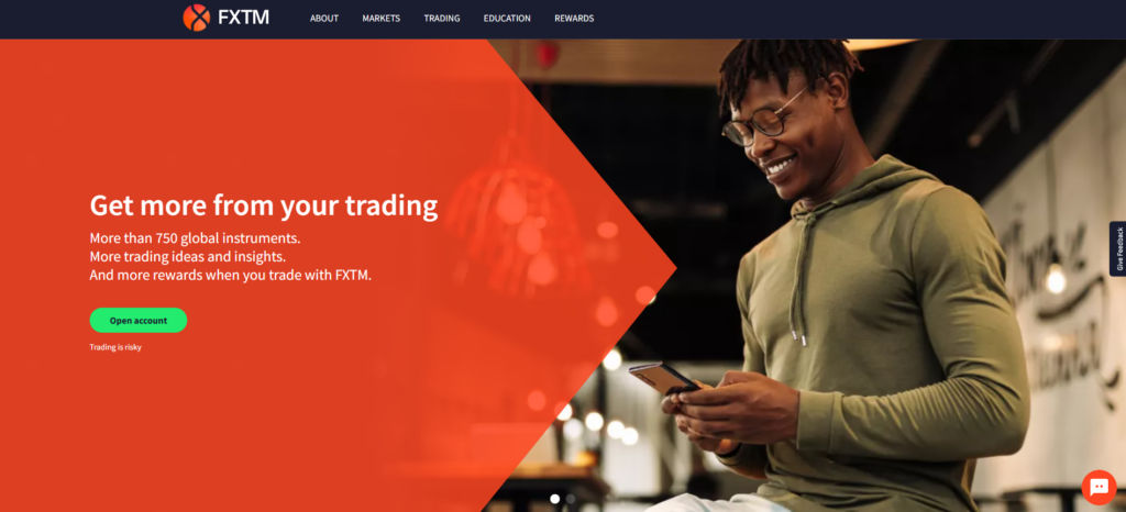 FXTM homepage NL